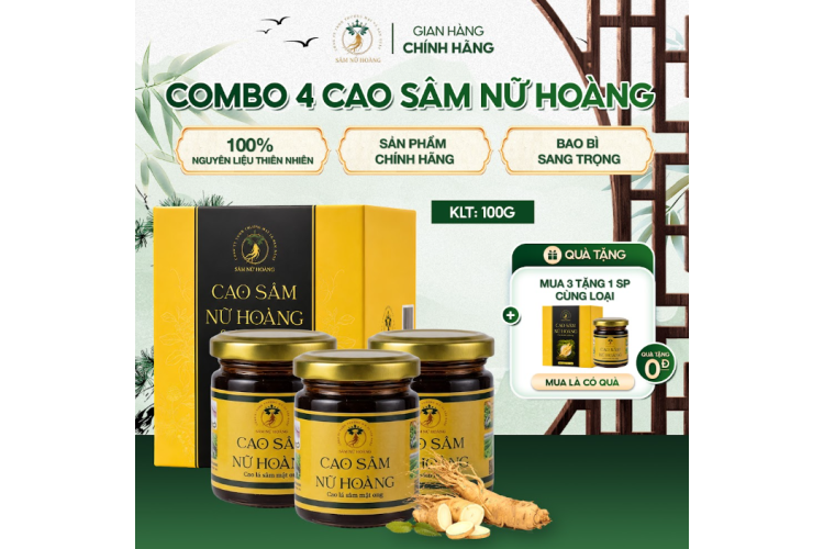 COMBO 4 CAO SÂM NỮ HOÀNG